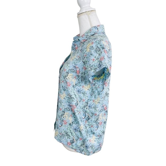 Marine Layer Kalaia Button Down Tukan Print Hawaiian Shirt NEW With Tags Size XS - Picture 8 of 13